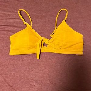 Yellow/gold swim top from shein.